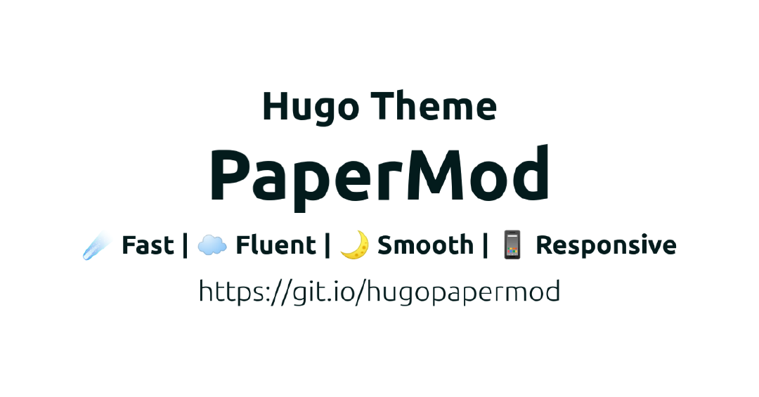 Hugo PaperMod